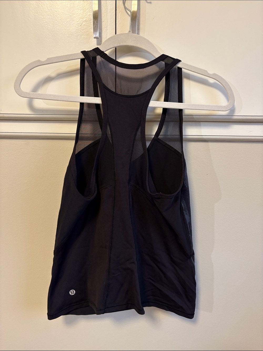 Lululemon Black Mesh Racerback Tank Size 4
